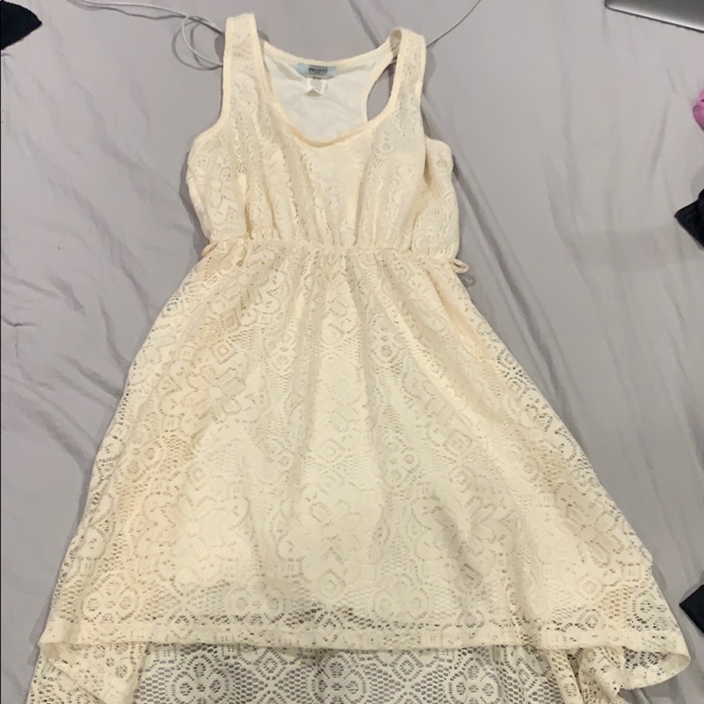 Cream midi dress